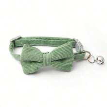 1pc Adjustable Cat Collar With Detachable Bow Tie, Suitable For Medium And Small Cats And Dogs - Multicolor - View 5