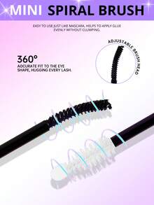 RITALASH Waterproof Eyelash Glue (10 Pcs), 2 In 1 Long-Lasting Lash Bond & Seal Glue, Sweat-Proof Eyelash Extension Lash Glue For Cluster Lashes, Waterproof Clusters Lashes - màu đen - Xem 6