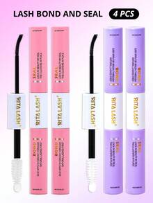 RITALASH Waterproof Eyelash Glue (10 Pcs), 2 In 1 Long-Lasting Lash Bond & Seal Glue, Sweat-Proof Eyelash Extension Lash Glue For Cluster Lashes, Waterproof Clusters Lashes - màu đen - Xem 13