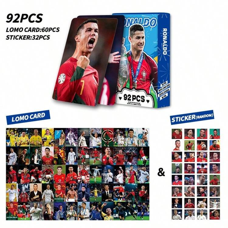 Sports Collectible Card, Champions League, Portugal Captain, Celebrity Merchandise, Premium Card, Fans Goods - Multicolor - View 12