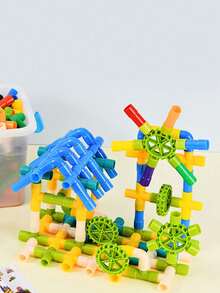 30/50/72/100/150pcs DIY Water Pipe Building Blocks Toy, Educational Construction Toy, Suitable For Children Designers, Toy Gift, Children Toy - Multicolor - View 4