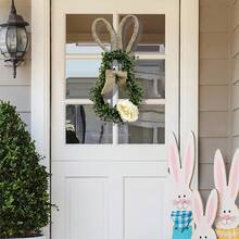 1pc There Is A Rabit Wreath With 20 Headlamp Strings And An Easterwreath Hanging At The Entrance, Lving Room, And Garden,Creating A More Atmospherit Atmosphere Using 2*AA Batenes - Multicolor - View 6