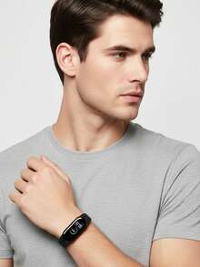 3条装男女通用纯色TPU表带，适用于小米手环3/4/6/5/7/8/9/10，也适用于小米手环7/6/5/4/3，硅胶腕带表带适用于小米手环5/6/7 - 彩色 - 查看 5