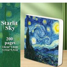 1 Piece Van Gogh Sketch Book, 200 Pages Blank Paper, Drawing Notebook, Handwriting Diary, Art Painting, Sketch Paper, Portable Artist Paper, Drawing Art Supplies - Watercolor Sketchbook - View 9