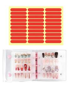 1pc A8 Size Nail Sticker Album, Includes 2 Refill Pages, Double-Sided Thick Adhesive Tape, Nail Polish Color Display & Storage - Multicolor - View 10