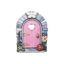1.0cm Thick Mini Fairy Door Decor Ornament, Fairy Door Shaped, Suitable For Outdoor Garden Yard Lawn, Fantasy Theme Micro Landscape Decor, Outdoor & Garden Supplies, Gardening Ornament (Double-Layer Craft) - JLM021 - View 13