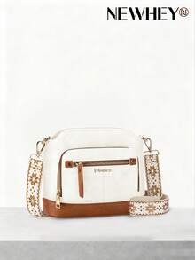 女士防水真皮斜挎包 单肩包 手提包 斜挎包 旅行包 - 彩色 - 查看 9