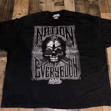 Black Sunday Skull S T-Shirt  Black T-Shirt Rowdy Division 4XL - 款式6 - 查看 6