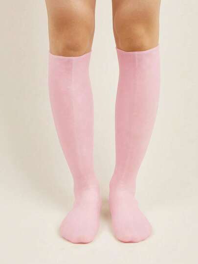 yuluan 1双/套 高品质硅胶长袜，硅胶防护保湿去角质袜，防水防裂足部护理袜，保湿美白袜，柔软弹力长袜，男女通用