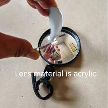 Adjustable Rotating Bicycle Rearview Mirror - Enhances Road Safety And Visibility, Bike Side Mirror, Cycling Helmet Mirror, Durable, Suitable For Outdoor Enthusiasts, Round - Black - View 6