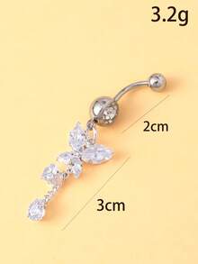 畅销蝴蝶水钻吊坠肚脐环，夏季海滩百搭女士身体穿刺饰品 - 蝴蝶型 - 查看 6