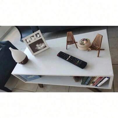 Mesa De Centro Ratona Cubo Estilo Nórdico Gris