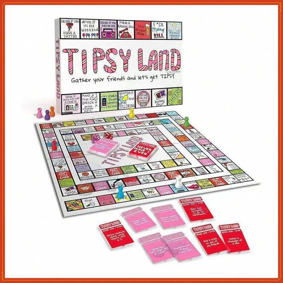 Challenges, Mini-Games & Truth Or Dare: Hilarious Adult Party Game For 3–8 Players - 粉紅色(小盒裝)棋盤 - 查看 1