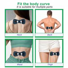 1 Set Dual Channel Digital Massager 8 Modes 15 Intensities Physiotherapy Massage Machine EMS Muscle Stimulator TENS Unit Body Relax Full Body Massage Fatigue Relief With Replacement Electrode Pads - Multicolor - View 5