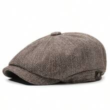 1pc Vintage Street Style Men's Classic Versatile Beret Cap, Suitable For Outdoor, Travel, Leisure In Spring, Autumn And Winter,Summer,Beach,Holiday,Festival - Multicolor - View 14