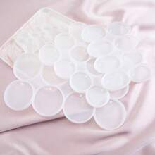 1pc Butterfly Shaped Resin Earring Mold With Holes, Suitable For DIY Pendant And Necklace Earring Making, And Round & Oval Silicone Keychain Mold - Clear - View 7