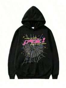 1 Pcs2026NEW Hip Hop Spider Hoodies Set Y2k Hoodie ,Tracksuit Pullover Sweatshirt And Trousers For Men Or Women Matching Hoodies For Couples Casual UnisexLoose And - 黑色 - 查看 10
