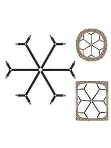 1个可调节弹性12夹床单固定带，防滑带，用于固定毯子和被罩 - A - 查看 7