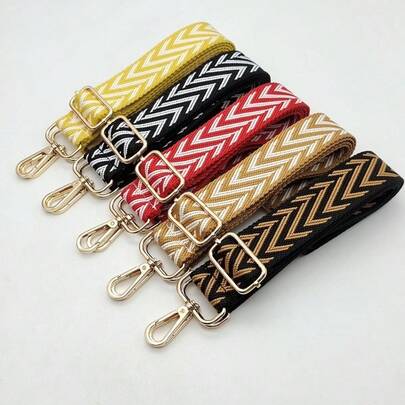 背包肩带，几何多巴胺配色，可调节宽度1.5英寸，男女通用，可拆卸，耐用，可替换，旅行配件，适用于相机包、手提包和斜挎包。本商品不包含背包。