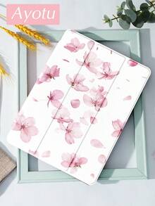 Ayotu 1pc Cherry Blossoms Pattern Tablet Case & Kindle E-Book Case Compatible With IPad 10th Generation, IPad 11/Air 4th/Air 7th/9.7 Inches, Compatible With Samsung Galaxy Tab A9 Plus, Kindle (11th Generation-2024 Release)(6 Inch), Kindle Paperwhite 12th Gen 2024, Great Holiday Gift, Stylish And Simple Pattern. - Multicolor - View 2