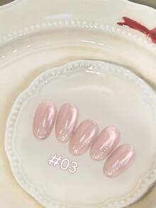 MISS SHAKA 10毫升 冬春美甲 情人节流行 冰透明底色 粉色丝绸磁性粉凝胶指甲油 百搭美白指甲 光疗凝胶美甲 美甲沙龙 家用DIY美甲用品 - 彩色 - 查看 20