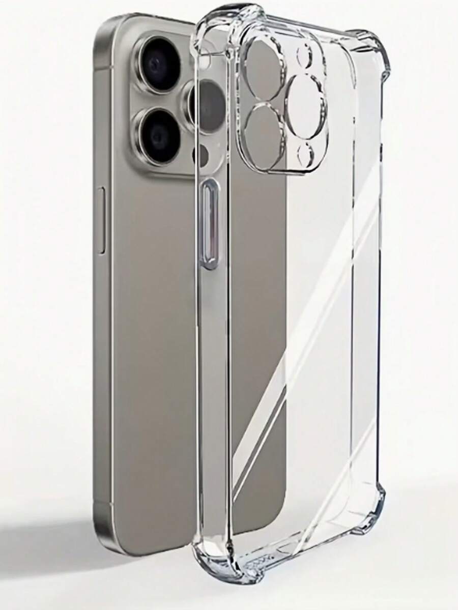 奢华透明防震软壳 – 一款柔软的 TPU 缓冲保护壳，兼容苹果设备，采用极简设计和高透明度，是保护手机的完美礼物。 - 無色 - 查看 1