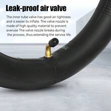 12英寸电动自行车/滑板车丁基橡胶内胎，适用于12x2.125脚踏自行车、折叠通勤自行车，12 1/2x2 1/4内胎，90°弯头加厚气门嘴内胎 - 彩色 - 查看 4