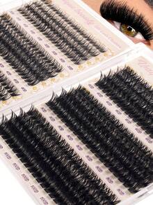 480Clusters Individual Cluster Lashes DIY Lash Extension Crossed Wispy Soft Daily Cluster Lashes Thin Band Natural False Eyelashes Lash Clusters, Eyelash Clusters, Individual Eyelashes, Lashes, Fake Lashes - D - View 4