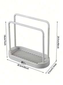 1pc Multifunctional Kitchen Dishcloth Holder No-Drill Drying Rack Sink Side Kitchen Storage Home Universal - Multicolor - View 11