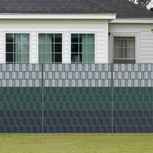 10 Rigid PVC Privacy Screen Strips, Windproof, Double Wire Fence For Garden Or Balcony. - Dark Grey - View 10