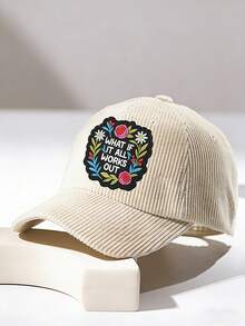 1pc "What If It All Works Out?" Inspirational Embroidered Patch With Floral Design, Positive Quote Motivational Mental Health Iron-On Embroidery Applique, Suitable For Hats, Bags, Backpacks, Jackets, Uniforms, Affirmative DIY Patch Gift For Difficult Times And New Beginnings - Square - View 5