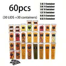 Einmachsets - 60-teilige Packung (30 Gläser + 30 Deckel) – Bestseller - Übersicht 1