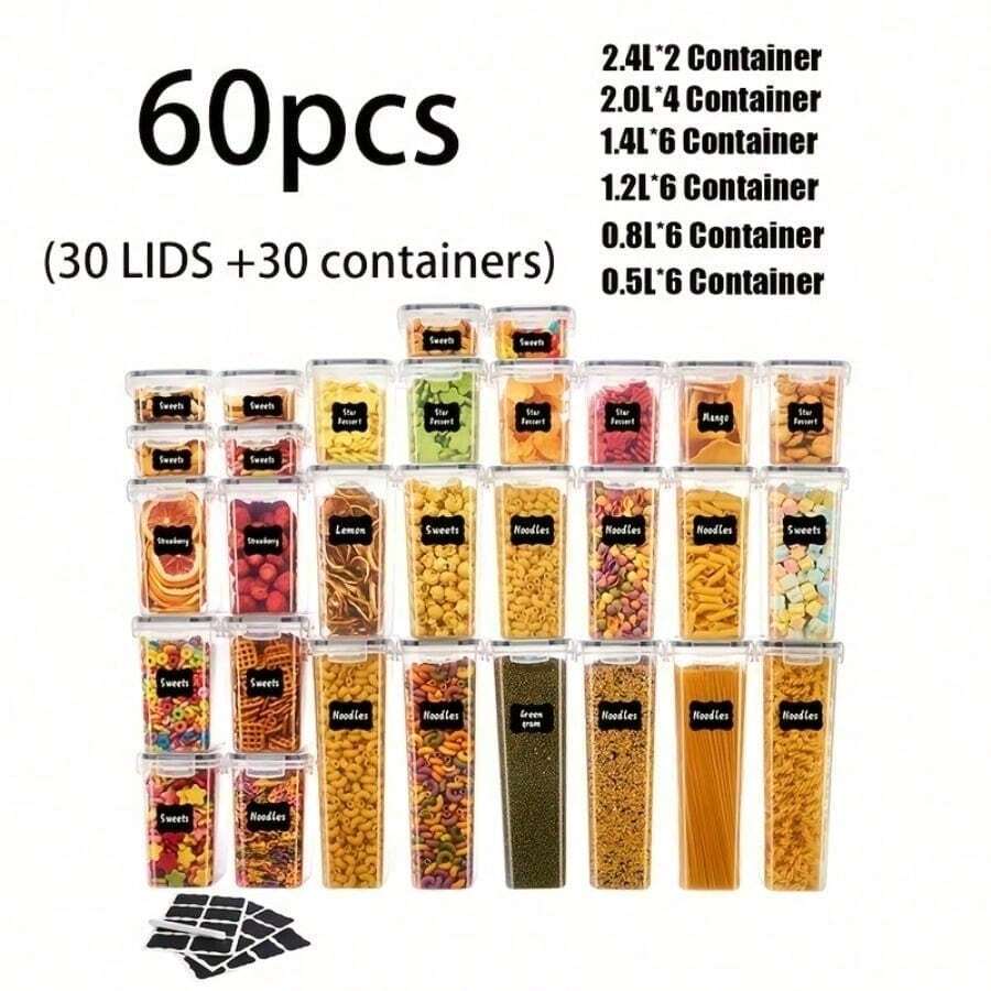 Einmachsets - 60-teilige Packung (30 Gläser + 30 Deckel) – Bestseller - Übersicht 1