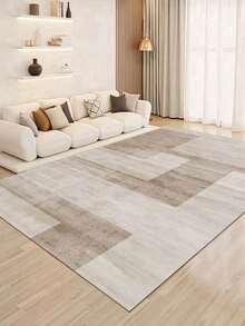 奢华风格拼布图案室内地毯，仿羊毛材质地毯，适用于客厅、沙发、卧室、床边防滑垫、餐厅、厨房、办公室椅垫、入口垫、户外野餐毯、露营垫 - 深灰色 - 查看 4