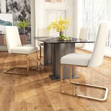 Dining Chairs - Beige + Velvet-1 - View 12