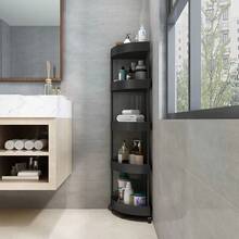 3/4/5层滚动式储物推车 - 多功能收纳整理架，适用于浴室、厨房和客厅 - 耐用轻便的塑料材质，配有稳固防滑底座 - 提供黑色、白色或灰色可选 - 非常适合家庭和办公室使用，厨房收纳推车，多功能收纳，塑料材质，浴室收纳 - 彩色 - 查看 1