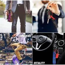 Keychain Fashion Keychains Lanyard Compatible Wristlet Strap For Key Wristlet Keychain For Women & Men - 尼龍 - 黑色 - 查看 9