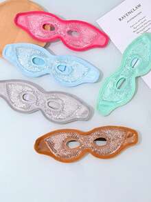 1/2 piezas Máscara de ojos de gel hueca, máscara de ojos para compresas frías/calientes, material suave apto para viajes y descanso - Multicolor - Ver 5