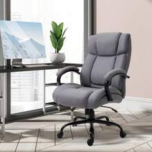 Office Chair, Gaming Chair, Swivel Chair, Rocking Chair, Ergonomic Chair With Thick Padding, 220 Kg Load Capacity - Grey - View 2
