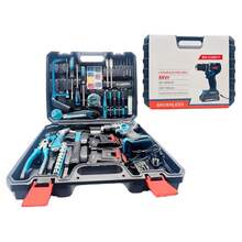 OISE ART STORE Set Trapano Elettrico Avvitatore A Batteria 2 Velocità Punte Borsa Attrezzi 2 Batterie - - Multicolore - Visualizzare 6