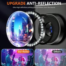 适用于三星 Galaxy S26 S26Plus S26Ultra S25FE 的钻石相机玻璃金属闪光镜头盖 - 粉色 - 查看 5