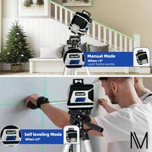 Nivel Láser Autonivelante 5 Líneas Nivelador Con Trípode - Tipo de Enchufe A USA (110-127V) - Ver 2