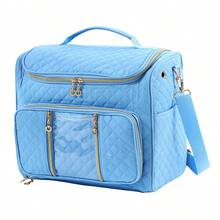 1pc Solid Color Sewing & Knitting Tool Storage Bag, Large Capacity Portable Outdoor Travel Handheld Tool Bag, Sewing Accessories Storage, Handmade DIY Project Storage, Perfect Gift For Sewing & Knitting Enthusiasts And Beginners - Storage Bag - View 12