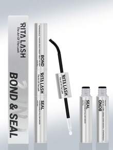 RITALASH Lash Bond Seal 2-IN-1 Power, Strong Hold, Waterproof For Flawless Lashes For Lash Clusters Long-Lasting For Sensitive Eyes Pool-Proof Rainy Day Proof - Black - View 3