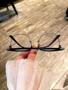 "Deep Think"Series Luxurious And Elegant Reinstallation Manufacturing Court Style Blue Light Glasses,Blue Light Glasses For Woman Men Safety Glasses  Glasses Protection Computer Gaming Glasses Women Cute Light Weight Red Frame Oversized Non Prescription Small Face Square Cat Eye Reduce Eye Fatigue On Computers, TVs, Phones, And Games, Suitable For Computer Lense Screen Protector Plain Glasses Clear Lens Glasses Blue Light Light Blocking Glasses Blue Light Glasses Light Glasses For For Women Men Light Glasses For Glasses For Women 99 Blue Light Glasses For Woman Blue Light Glasses Women/Men, Fashion Round Frame UV Ray Filter Computer Gaming Glasses Computer Glasses - Anti Eyestrain & UV Glare Protection Anti Glare - 銀色 - 查看 5