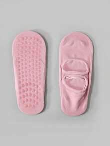 1 Pair Women Anti-Slip Yoga Socks, Invisible Sports Socks - Multicolor - View 4