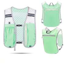 1pc Women's Lightweight Sports Vest, Multi-Functional Storage Design, Night Running Backpack, Sports With Reflective Strips, Breathable And Lightweight, Suitable For Cycling, Running, Hiking, Climbing And Other Outdoor Activities - Multicolor - View 11