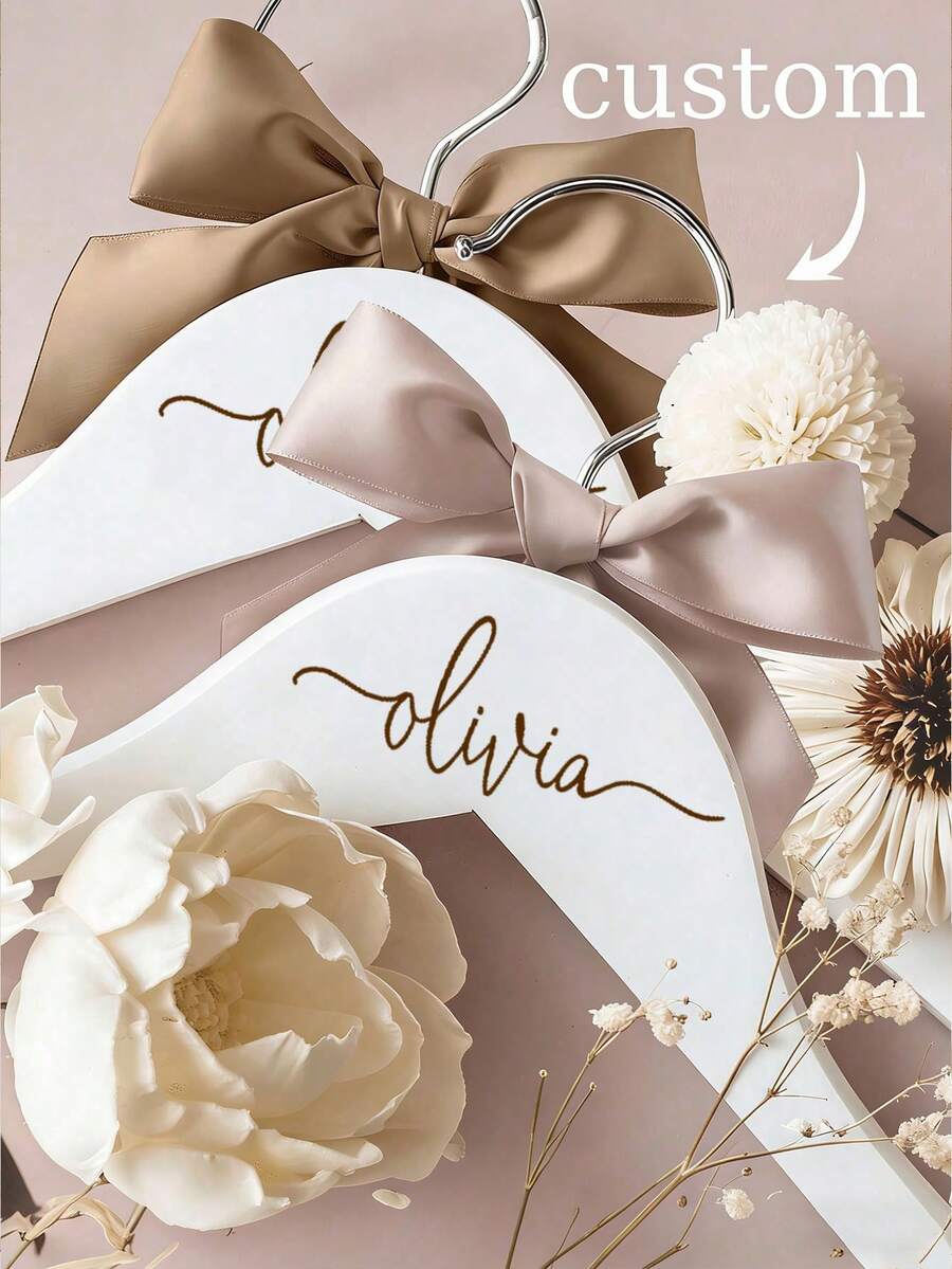 Personalized Bridesmaid Hangers,Wedding Coat Hanger With Personalisation,Bridesmaid Hangers Personalized,Bridesmaid Hangers Wedding Hangers Bride Hanger Personalized Wedding Hanger - B - View 1