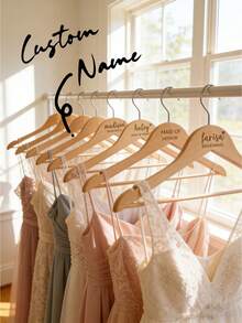 Personalized Bridesmaid Hangers,Wedding Coat Hanger With Personalisation,Bridesmaid Hangers Personalized,Bridesmaid Hangers Wedding Hangers Bride Hanger Personalized Wedding Hanger - B - View 2