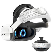 Correa ajustable para la cabeza para Oculus Quest 2, también apta para accesorios de MetaQuest 3S/Quest 3, mayor comodidad y soporte, mejora la inmersión en el juego de realidad virtual (batería no incluida) - Multicolor - Ver 20
